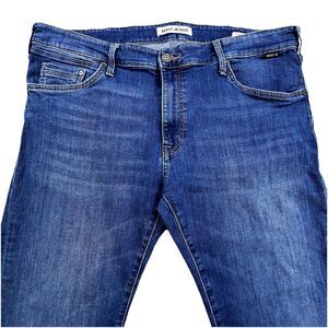 Mavi Zach Jeans Mens 38x29 Blue Denim Medium Wash Straight Leg Stretch